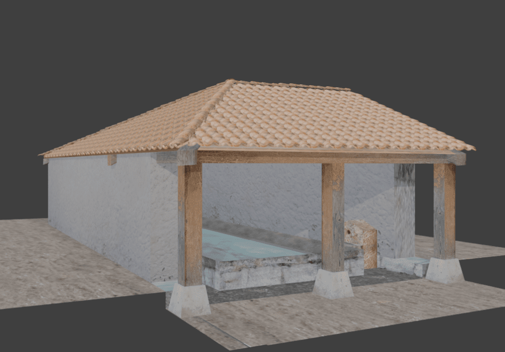 Reconstrucción 3D del Lavadero Herrera de Pisuerga
