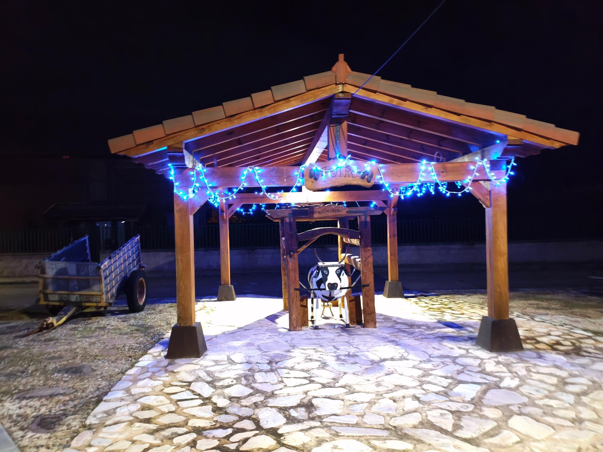 Potro de madera en Villabermudo obra de la asociación Centro Cultural